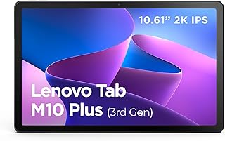 Lenovo Tab M10 Plus (3rd Gen) – 10.61″ 2K Tablet (MediaTek Helio G80, 4GB RAM, 64GB Expandable up to 1TB, 4 Speakers, WiFi…