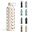 purifyou 40oz / 32oz / 22oz / 12oz Borosilicate Glass Water Bottle with Time & Volume Markers, Silicone Sleeve, Stainless Steel Lid | Reusable Glass Bottle for Water & Juice (32oz Pearled Ivory)