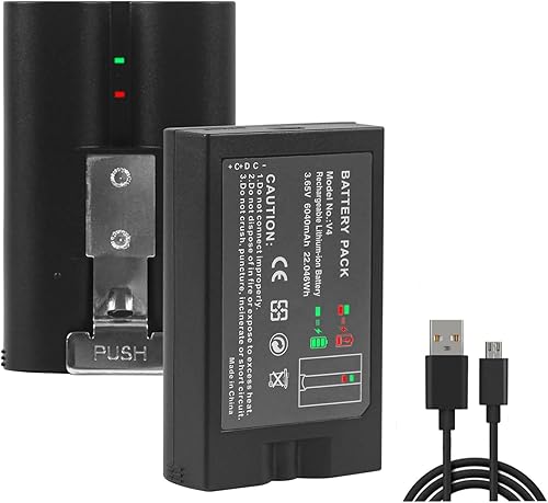 JUBOTY 1 paquete de batería interna de iones de litio de 6040 mAh de repuesto compatible con timbre de video anillo, 233plus4 cámaracámara