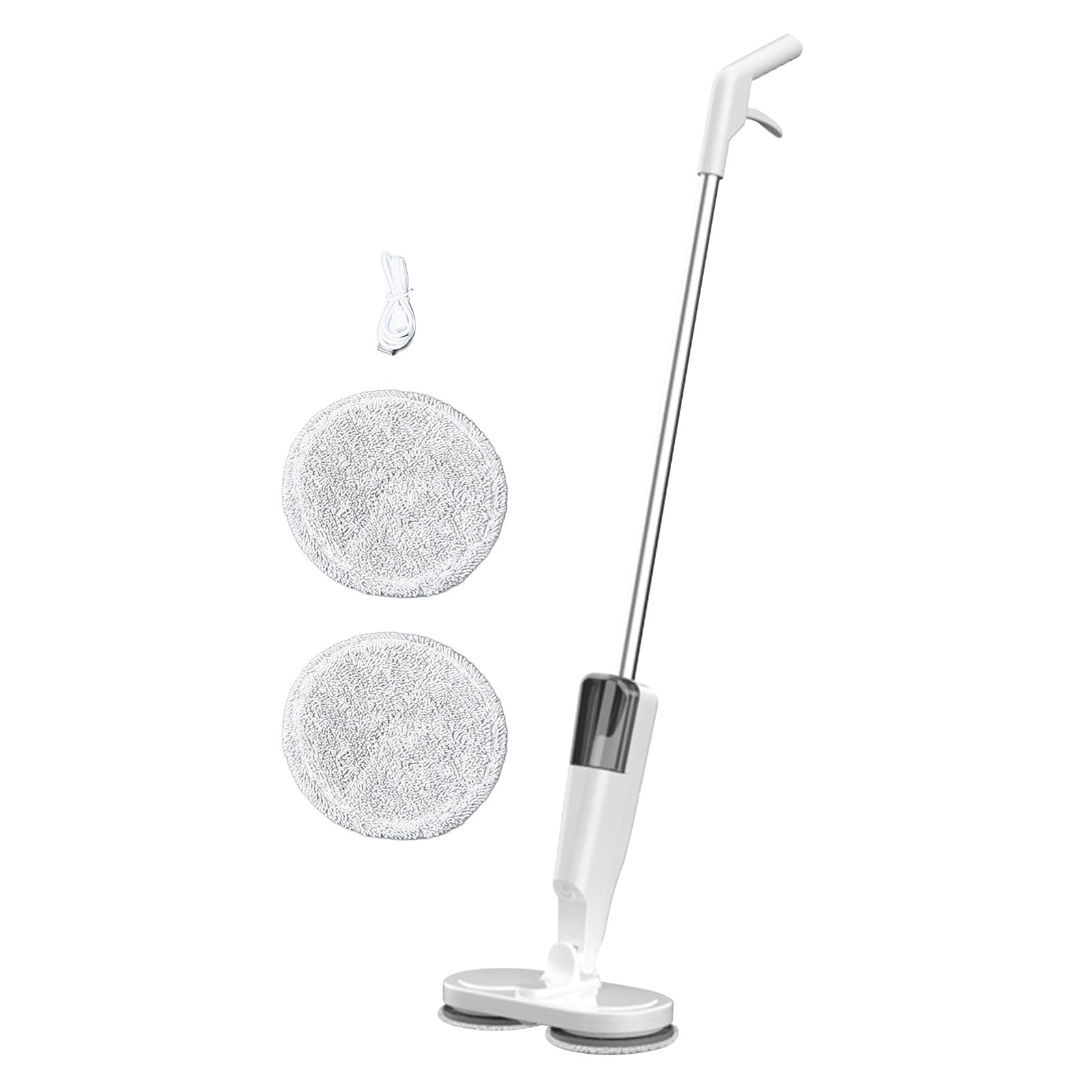 inalámbrico, trapeador eléctrico, trapeador eléctrico, trapeador eléctrico Recargable liviano liviano con rociador de Agua para Pisos de mármol de Madera Dura (44.2 x 11.3 x 5.5in,)