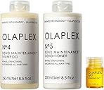 Olaplex Wash and Shine Hair Kit: No. 4, 5, 7, Shampoo & Conditioner Set | Cleanse, Hydrate, & Control Frizz Up to 72 Hours | Bonding Oil for Shine & Protect | For Coily, Curly, Straight, and Wavy
