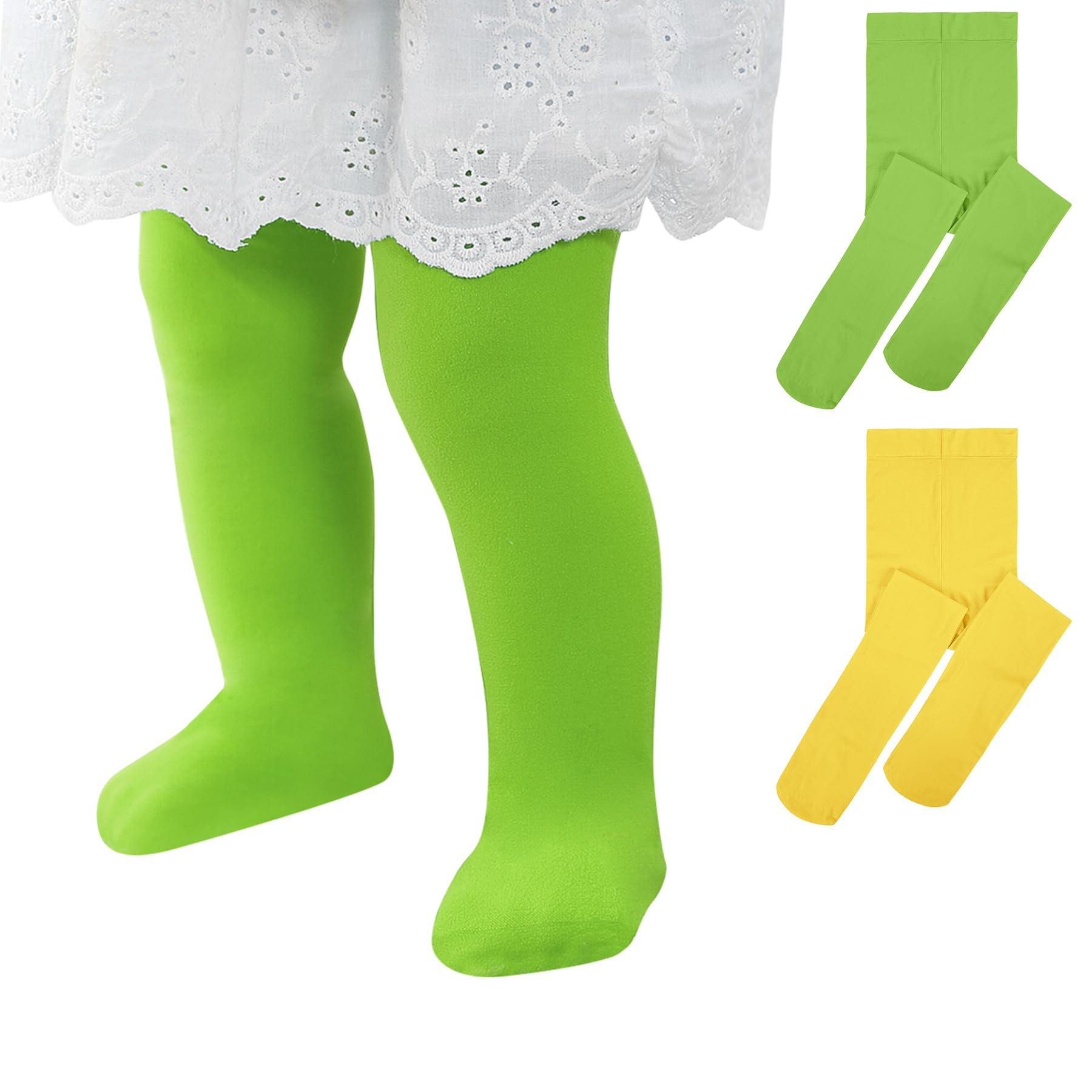 Zando Ultra Soft Toddler Ballet Tights Seamless Baby Girl Stockings 1-6T