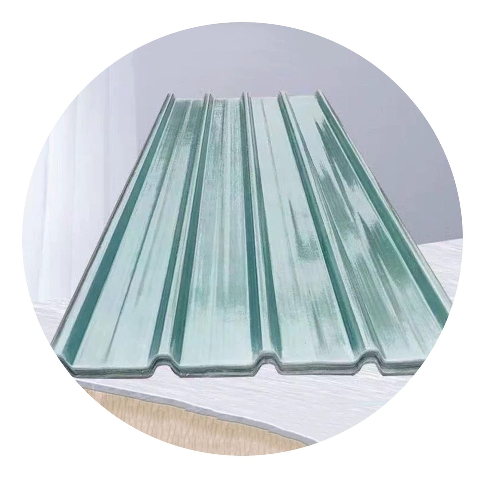 Tôles ondulées anti-UV en fibre de verre pour une protection solaire durable