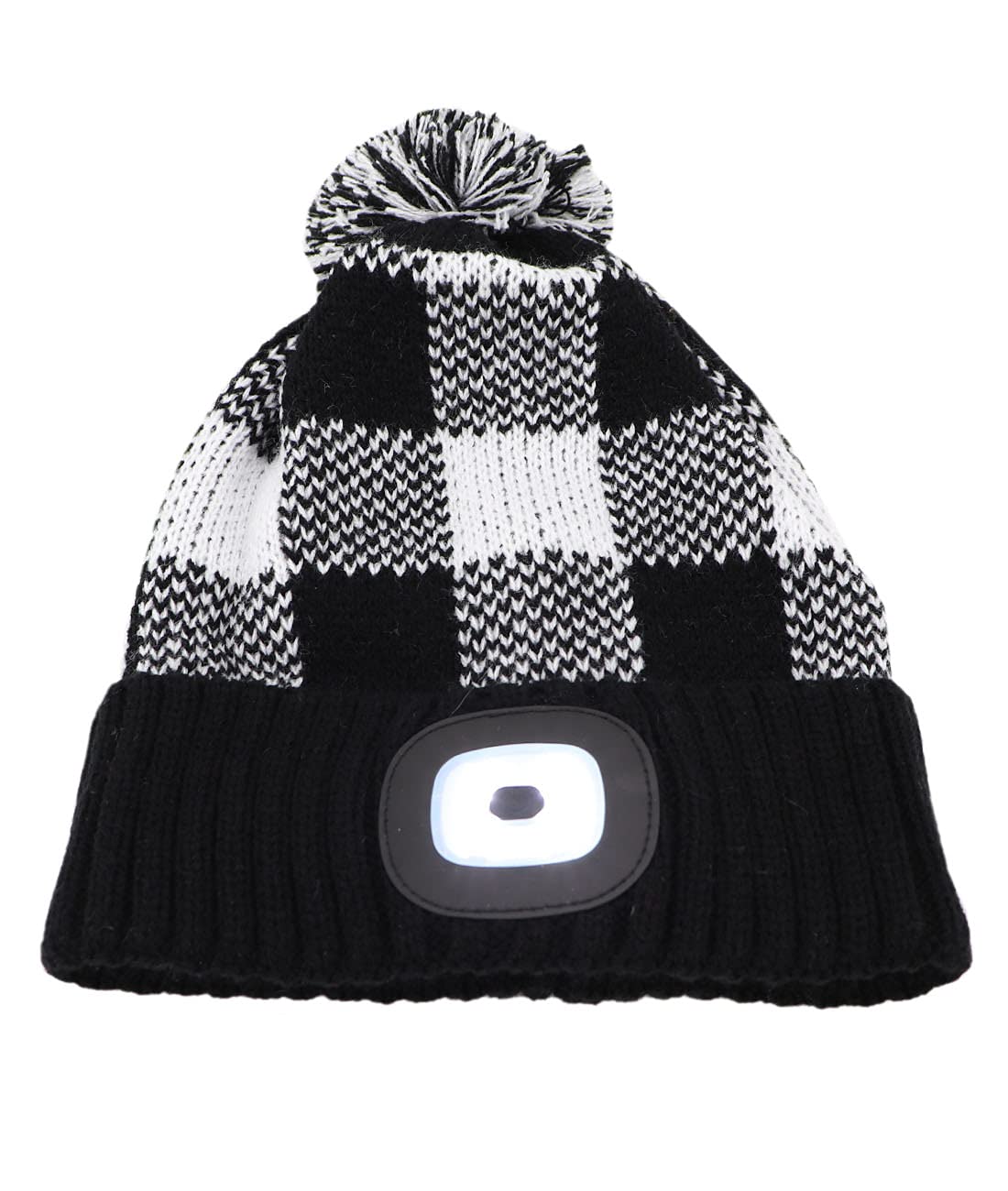 LED Lighted Beanie Cap Detachable 4 LED Headlamp Cap Knitted Flashlight Light up Hat