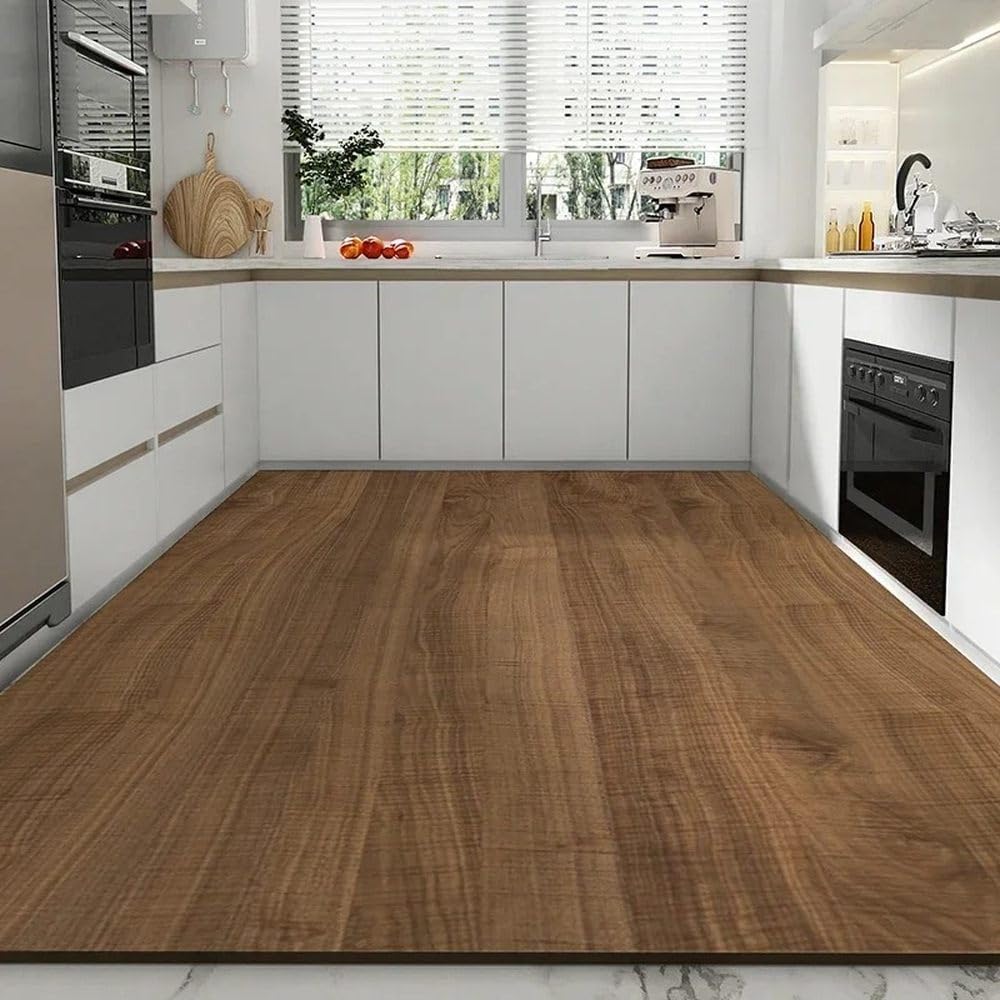Waterproof PVC Floor Mats, Long Area Rug, Imitation Wood, Restaurant and Kitchen Carpet, Household Decoration,SA625,P,50x160cm