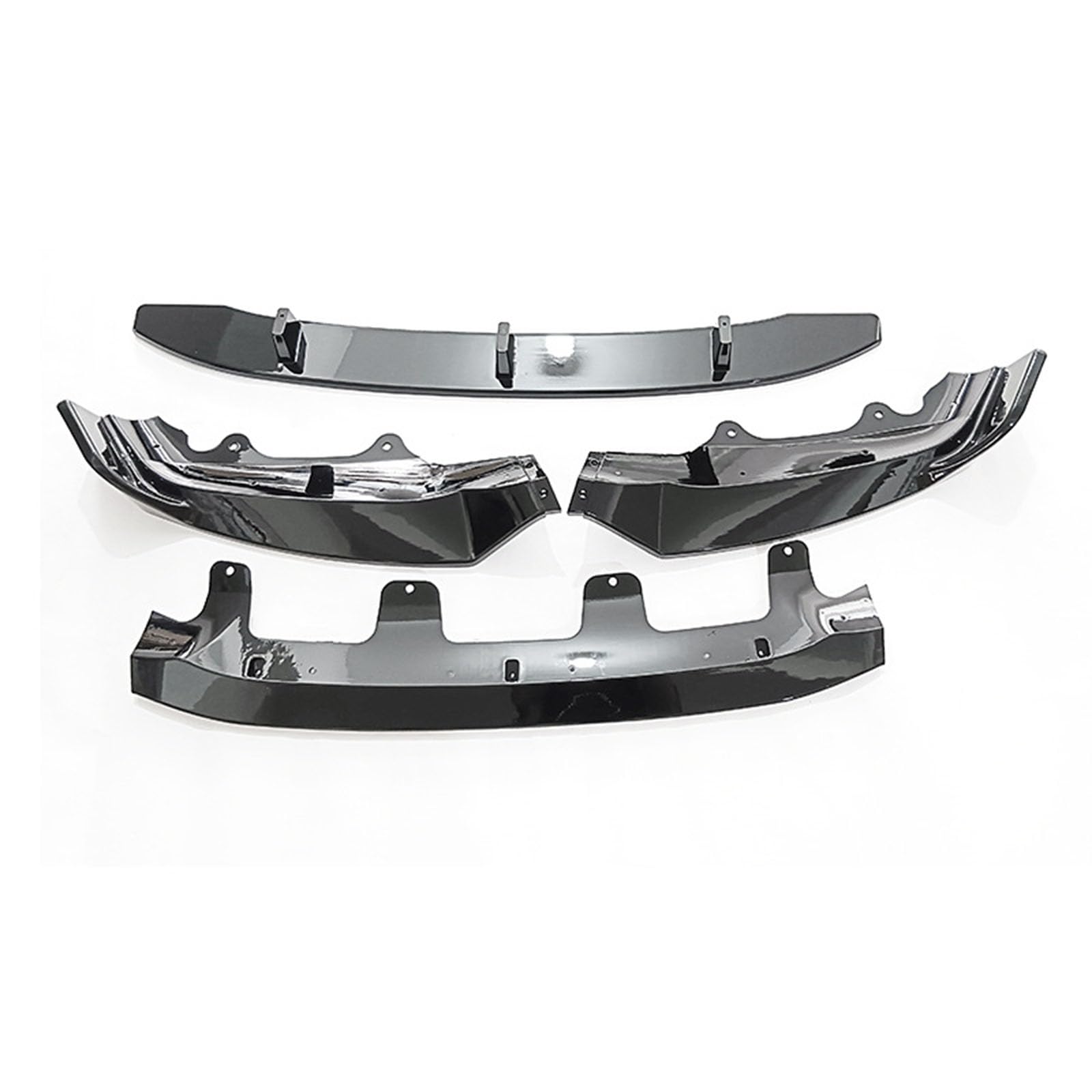ZXYHBHD Compatible with BMW X5 F15 2014-2019，Segmented Front Lip Splitter, Sport Front Bumper Chin Spoiler Kit