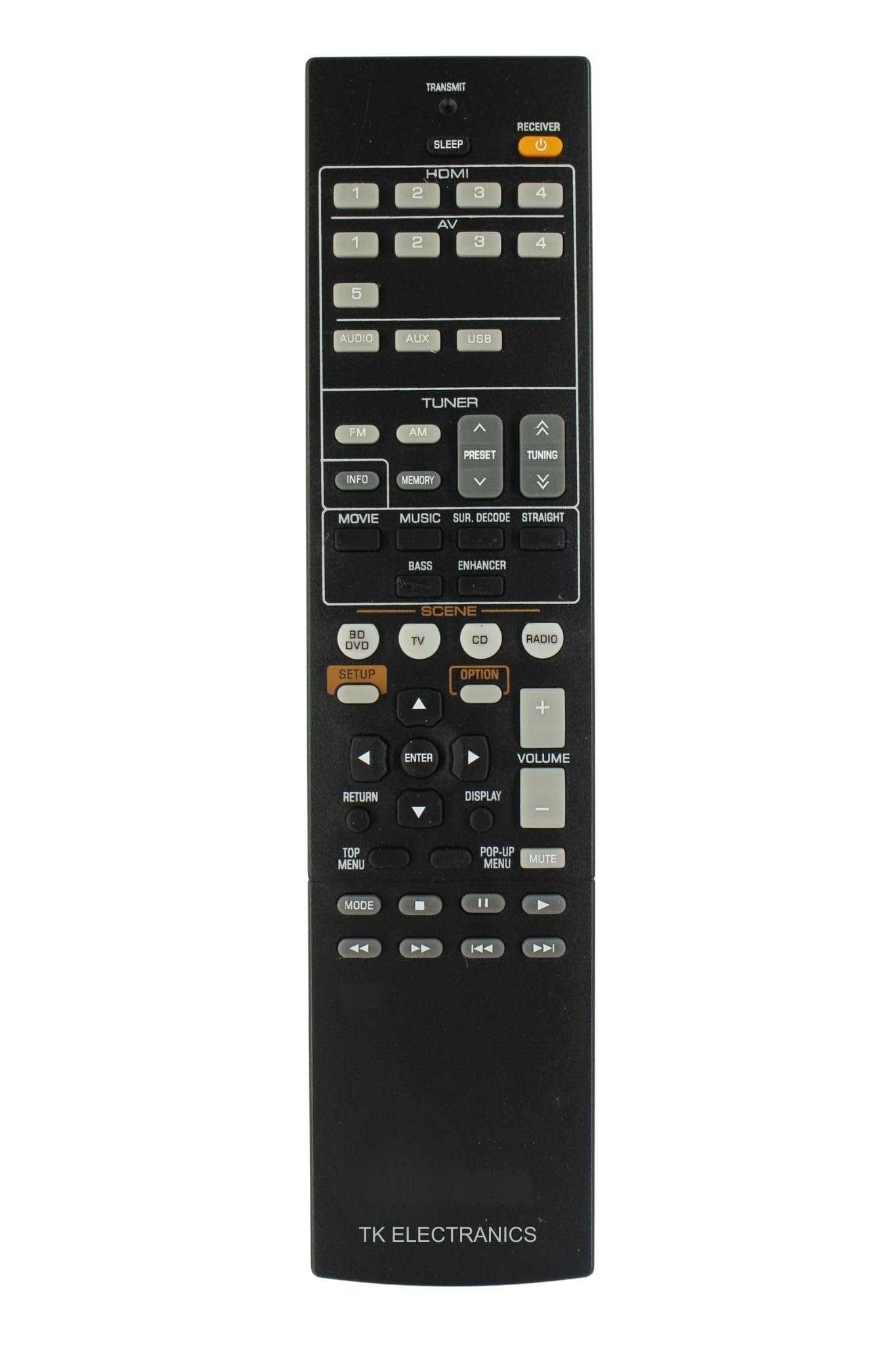Buy TK ELECTRANICS™ RAV521 ZJ66500 Remote Replacement for Yamaha