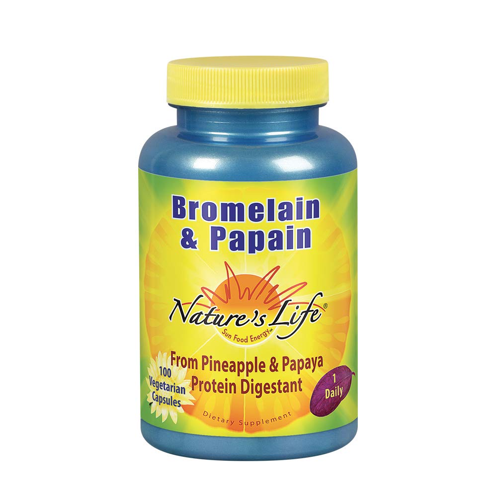 Buy Nature'S Life Bromelain & Papain 100 Vegetarian s Online at
