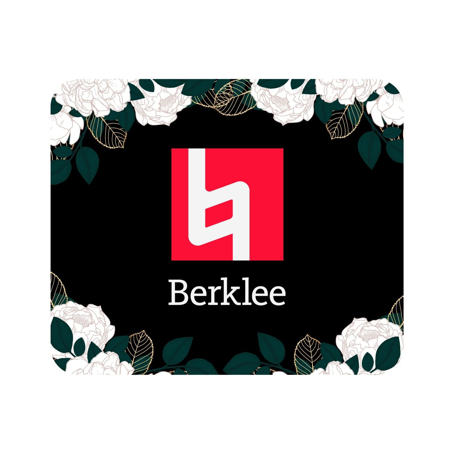 Mouse Pad, Fabric, Berklee College of Music Standard/Floral White
