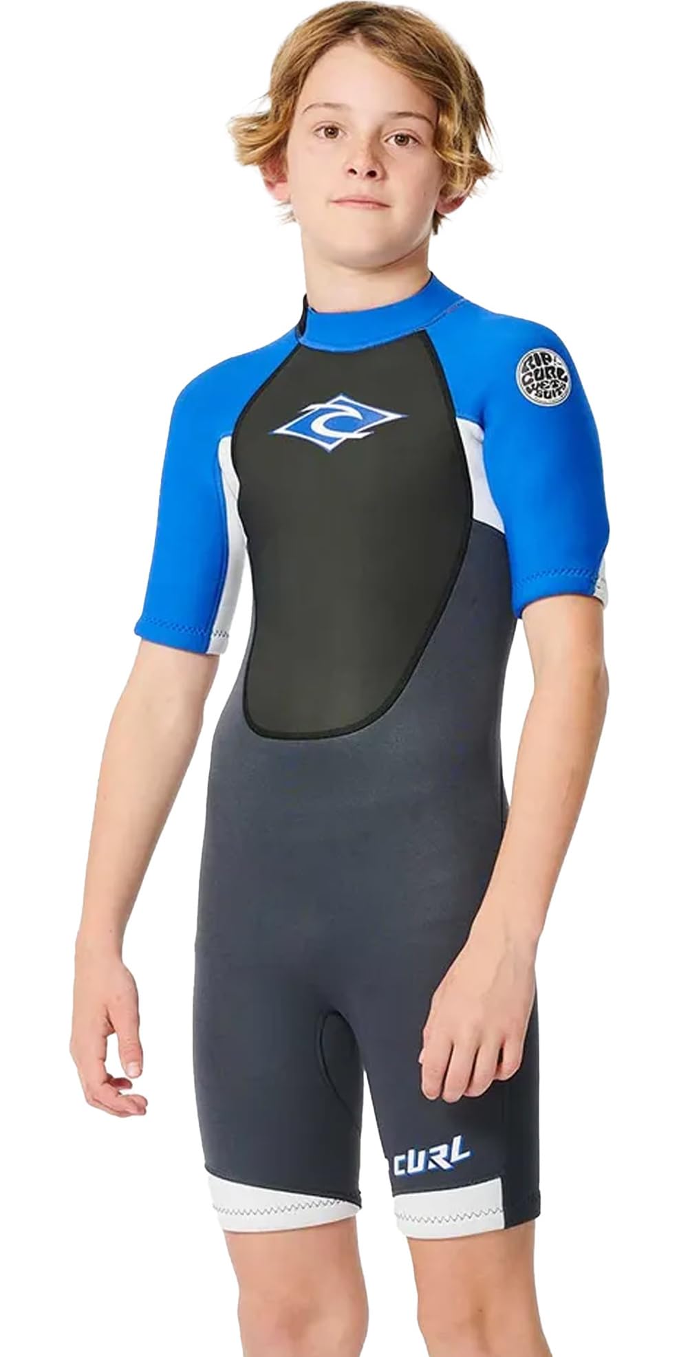 2024 Rip Curl Boys Omega Back Zip Shorty Wetsuit 11CBSP - Purple