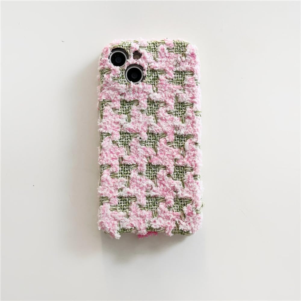 Couverture arrière douce iPhone 12 Pro flanelle vintage B - 6