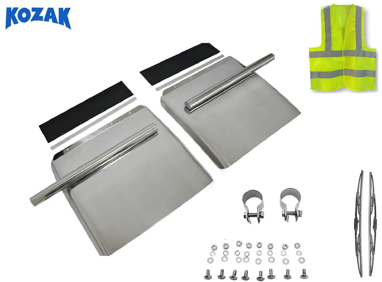 Dual Axle Trailer Fenders Volvo Fender 24"x24" Quarter Fender Set Stainless Steel Tube Bracket B 1191839 - Foto 6