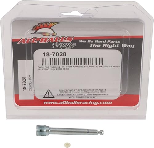 Miniatura 3 de All Balls Racing 18-7028 Kit de pernos de pinza delantera compatible conrepuesto para Kawasaki Z 1000 (ZR 1000A) 2003-2006, ZX 9R Ninja (ZX 900F)