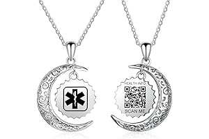 Senior Emergency Necklace, Medical Alert Necklace for Women