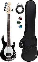 Contrabaixo Tagima Tbm-5 5 Cordas Preto + Acessórios