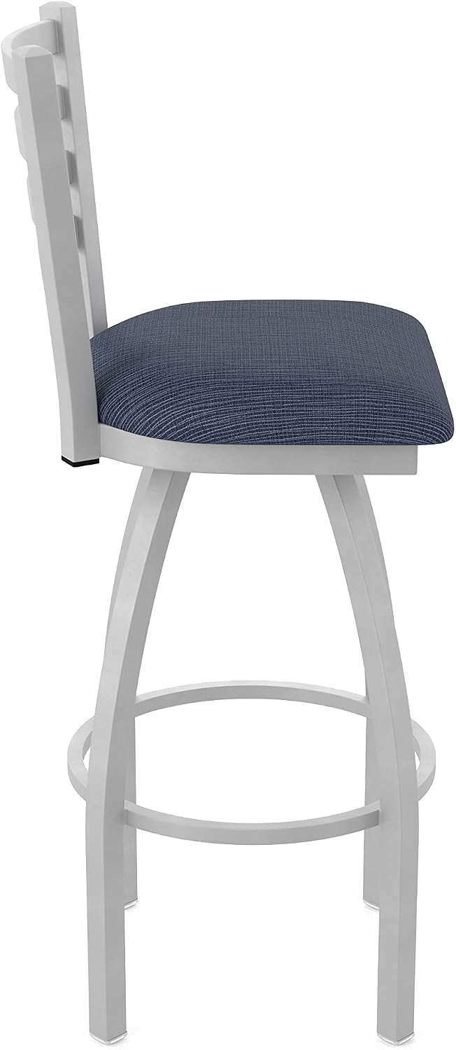 HBS 410 Jackie 36" Swivel Bar Stool with Anodized Nickel Finish and Graph Anchor Seat