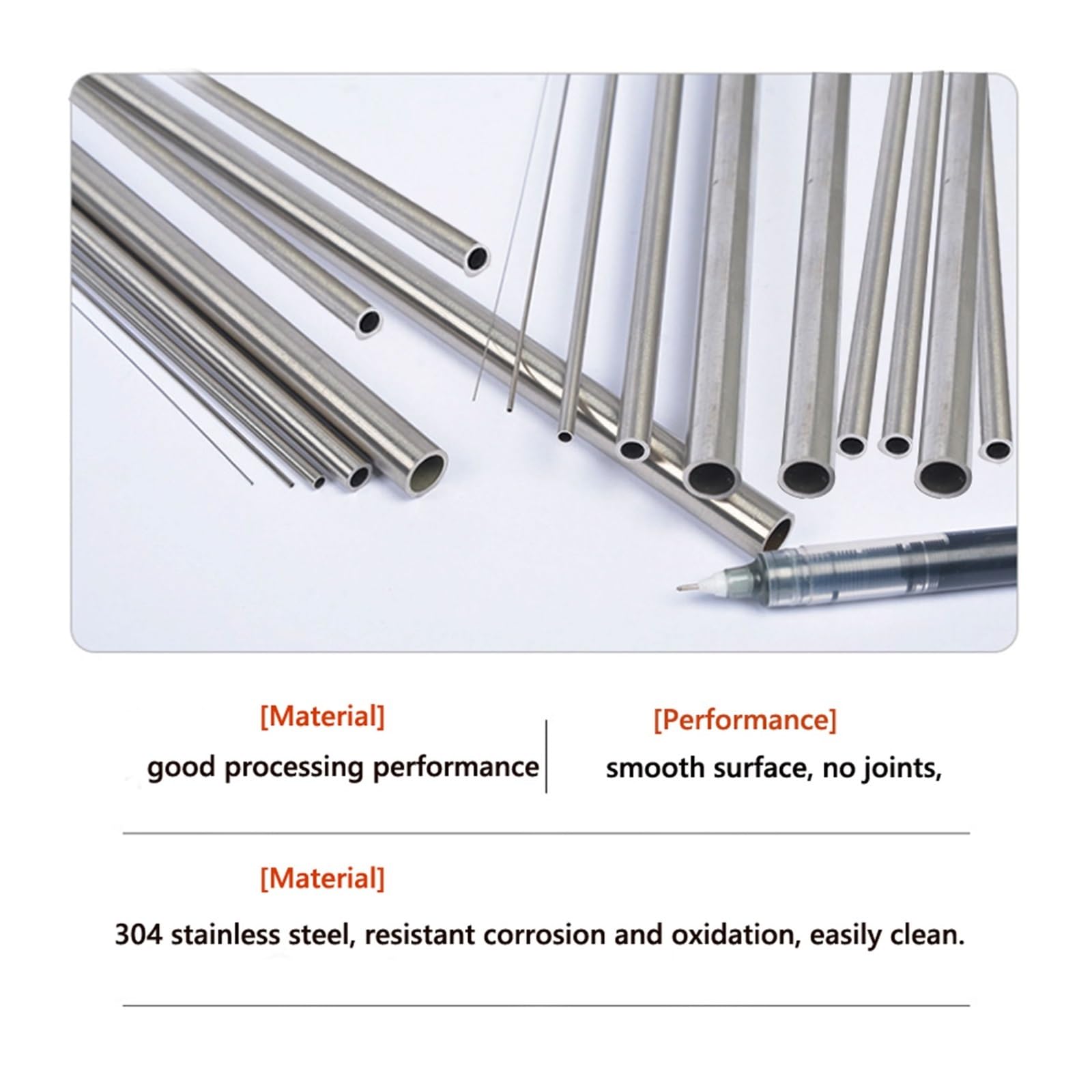 Tubo Acciaio Inossidabile Senza Saldatura - 6x5x500mm, Per Fai-Da-Te, Lampade, Decorazioni - Foto 10