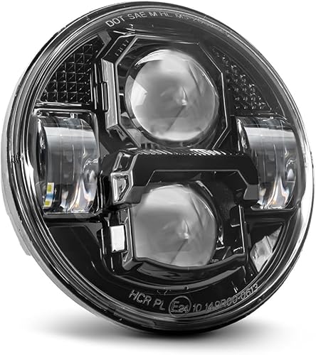 Miniatura 8 de Faro Led de 5.75 pulgadas para Harley Davidson Sportster, Dyna Street Bob Triple Low Rider Wide Glide Iron 883