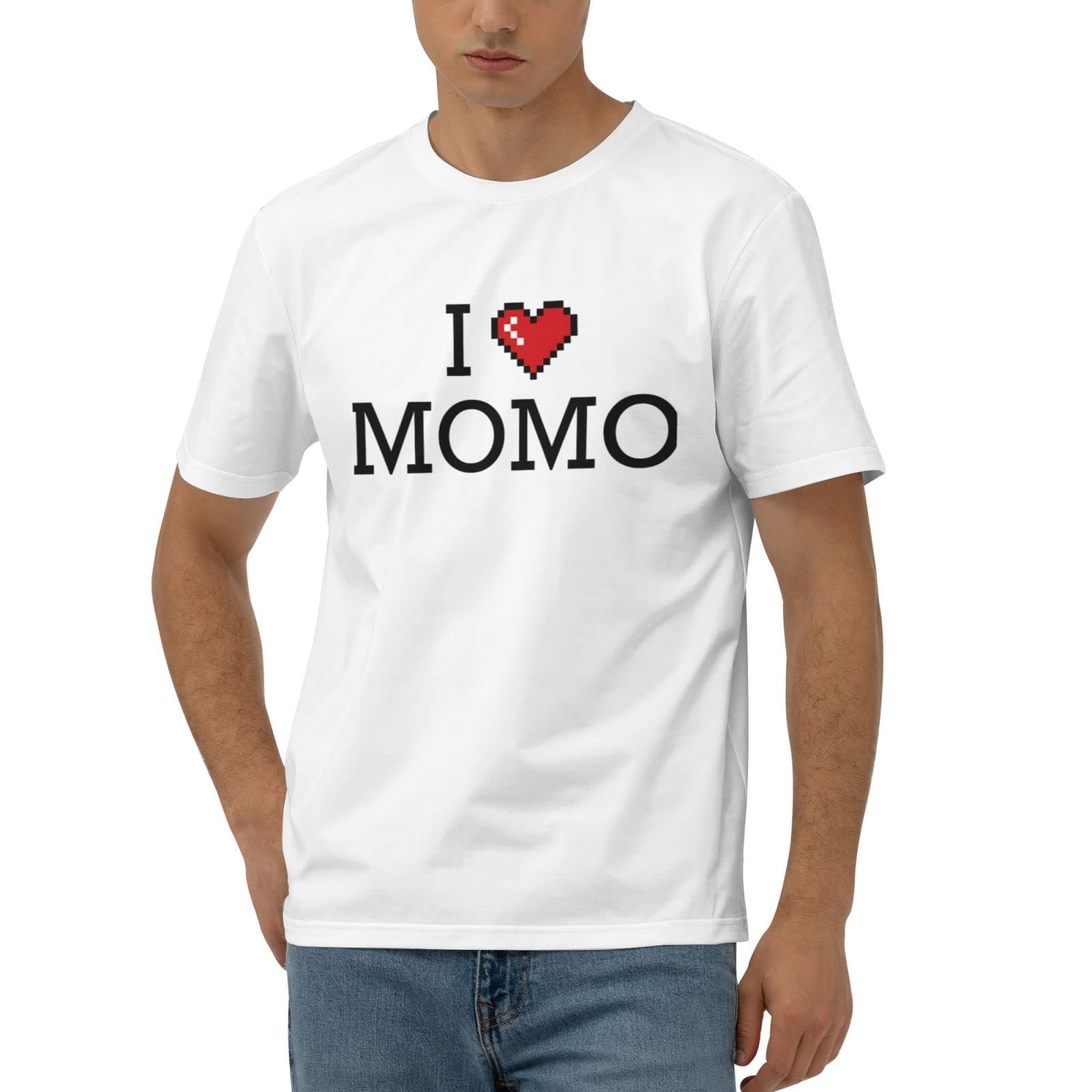 Amazon.com: Abipuir Funny Tee Shirts I Love Momo T Shirt