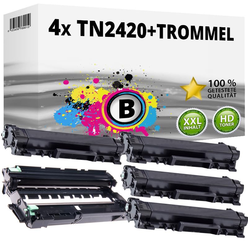 Pack premium toners compatibles Brother DCP-L2550DN tambour haute précision