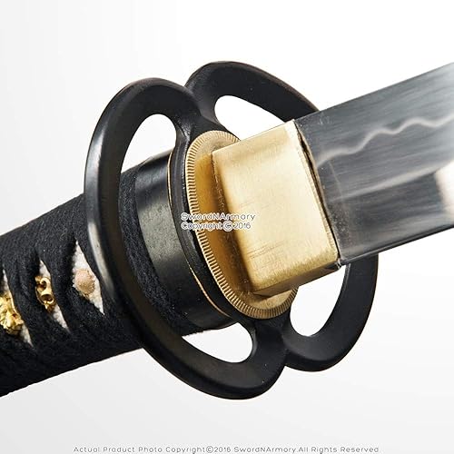 Miniatura 8 de Daisho - Juego de espadas T10 de arcilla templada hecha a mano samurái Katana Wakizashi