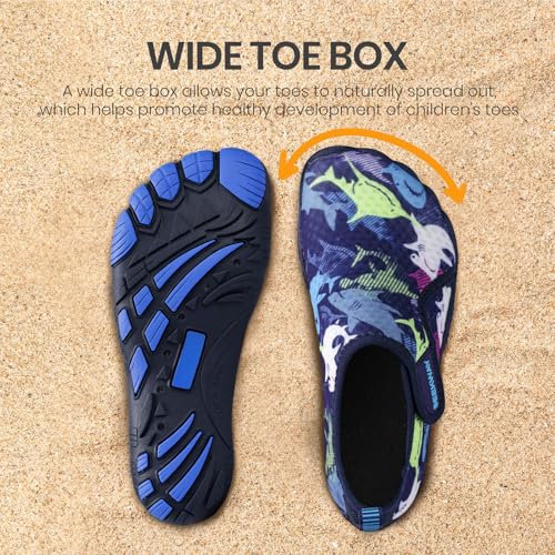 Image of SEEKWAY Barefoot Water Shoes for Kids - Wide Toe Box and Quick-Dry Sand Shoes Toddler for Hiking Swim Beach Pool Kayak Sport Accessories, Camping Essentials Non-Slip for Boys Girls Sizes