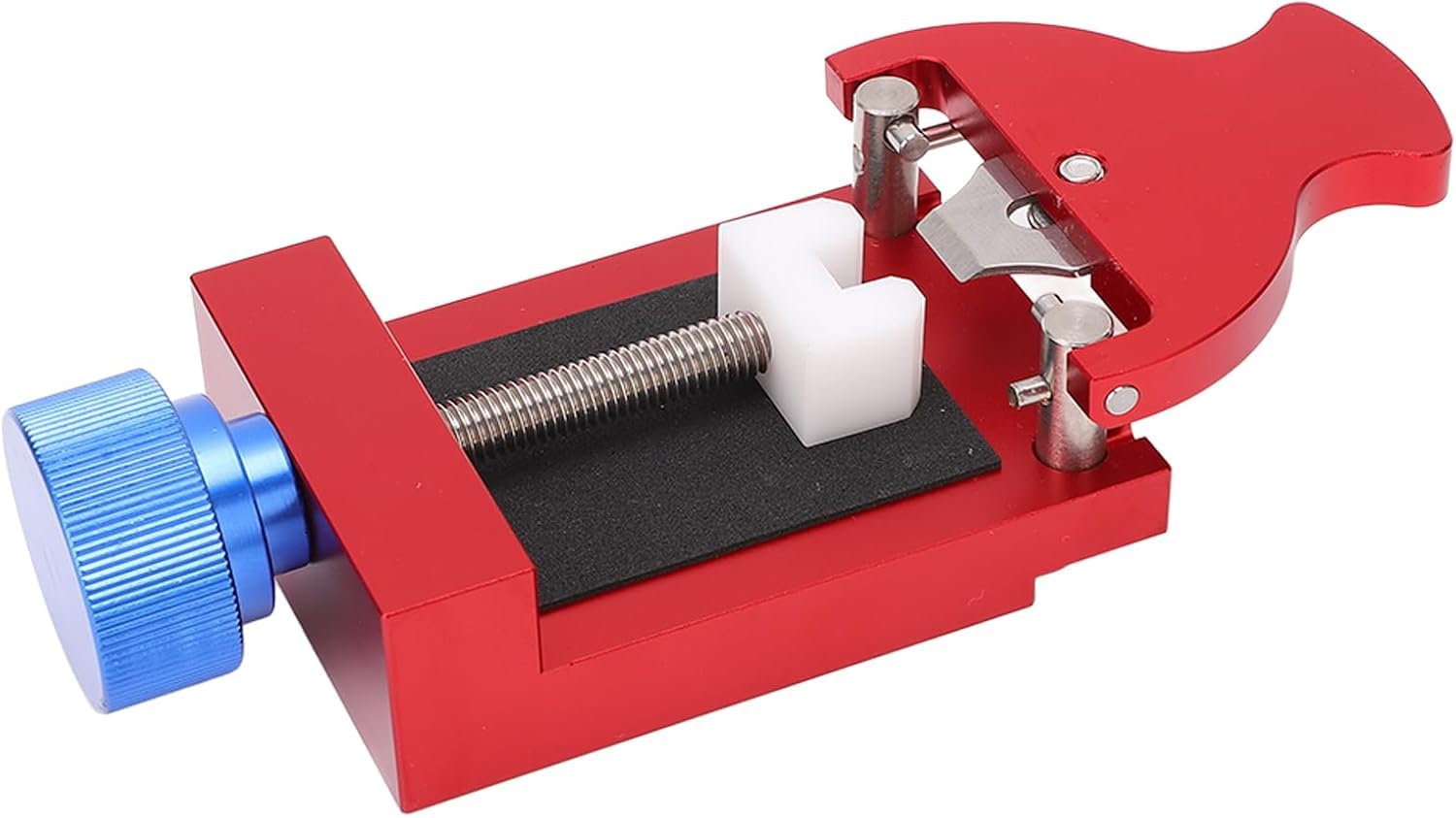 Soporte para Caja de Reloj, Herramienta de relojero Ajustable, Abrazadera de Acero Inoxidable para extracción de Correa y reparación de Movimiento