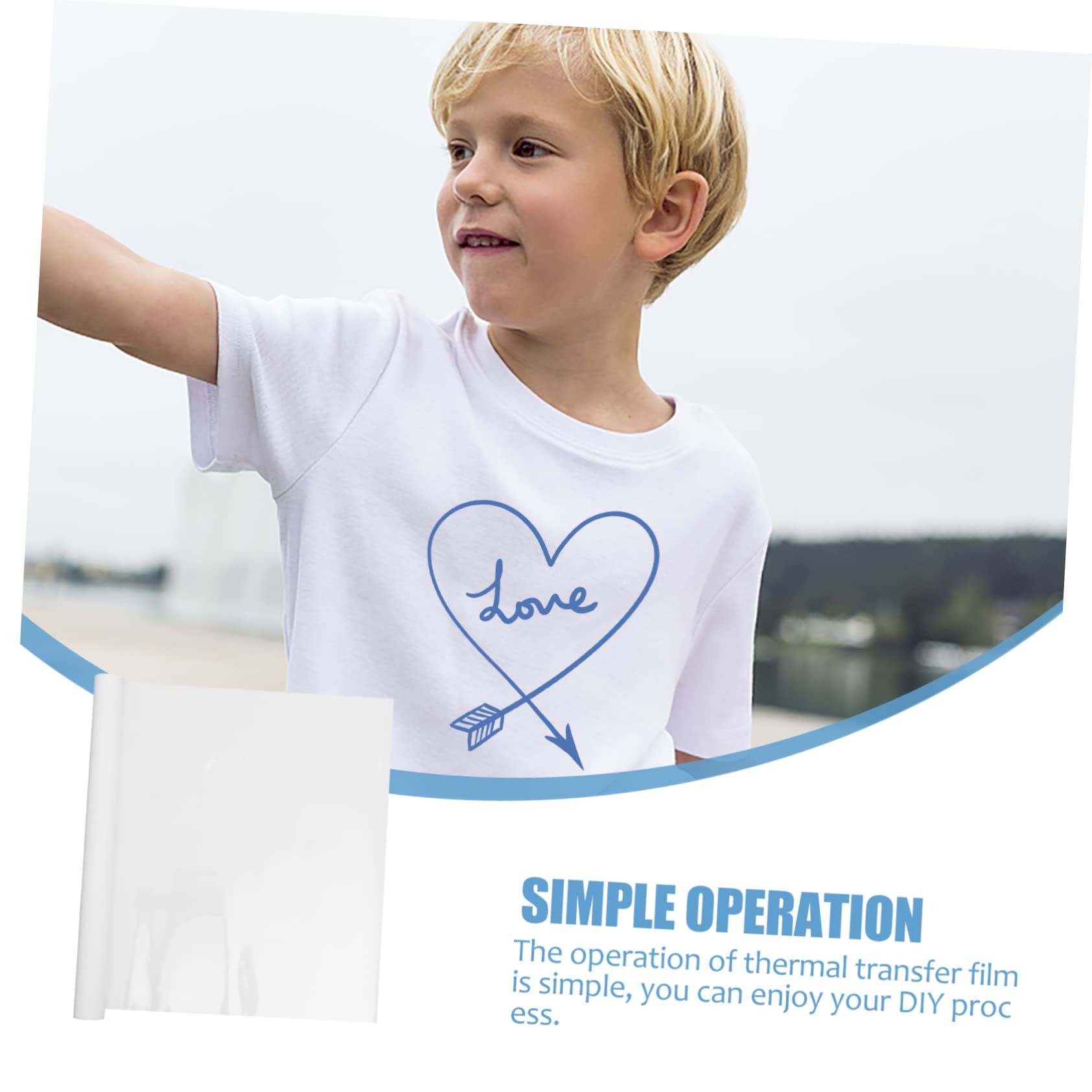 OSALADI Professional Heat Transfer Pet Film for DIY Shirts and Crafts Htv Vinyl for Sublimation Easy Temperature Pressure Transfer Durable and Practical for Home Use