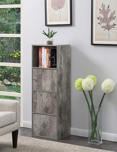 Miniatura 7 de Convenience Concepts Xtra Storage - Armario de 3 puertas con estante, 16.5 pulgadas de largo x 12 pulgadas de ancho x 46.75 pulgadas de alto, abedul