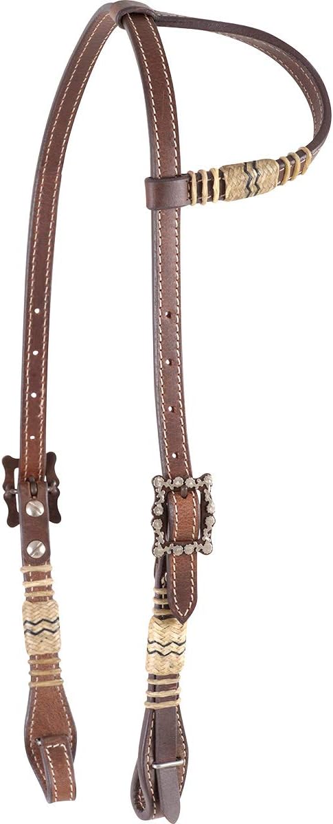 Slip Ear Headstall With Rawhide Trim