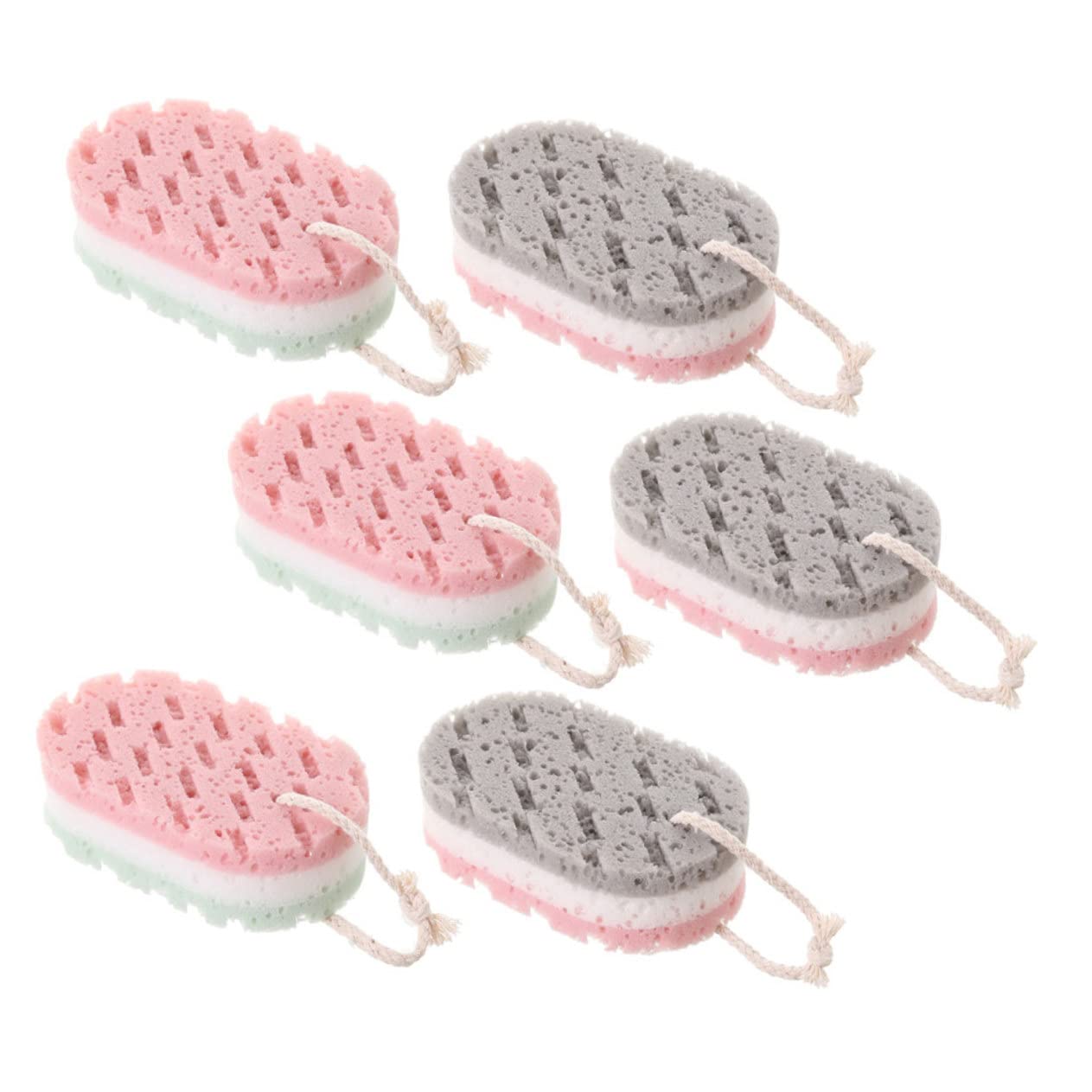 Ipetboom 24pezzi Spugne Esfolianti Per Bagno Rimuovono La Morta Di Spugne Per Utensile Per Esfoliazione Corpo Colori Freschi e Design Pratico
