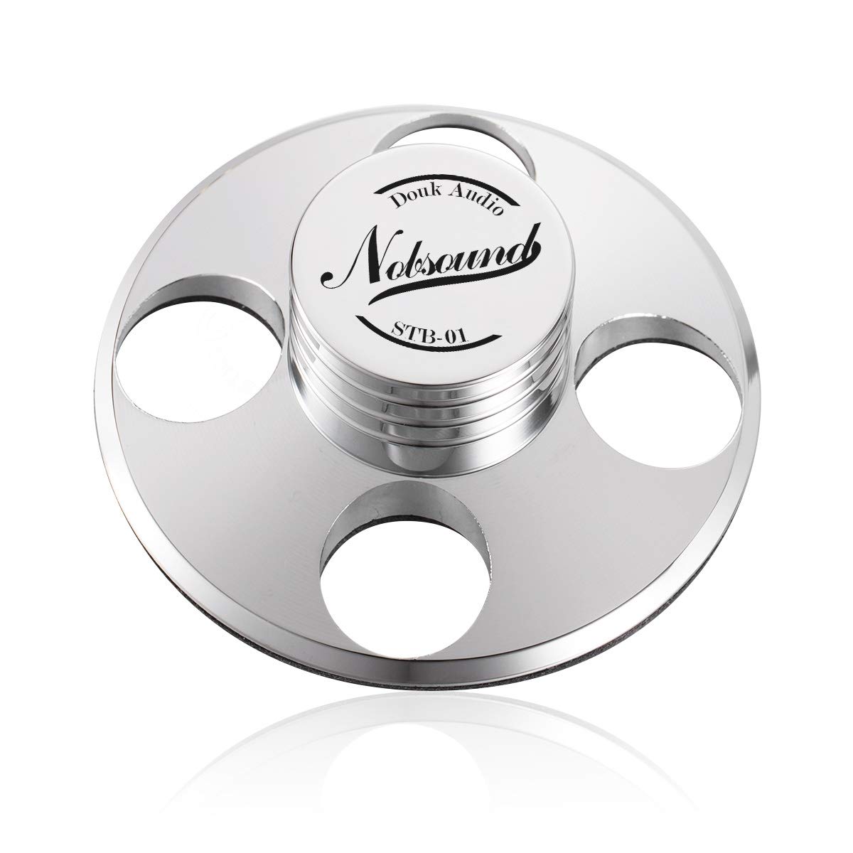 Nobsound Palet presseur en métal pour Platine Vinyle Argenté