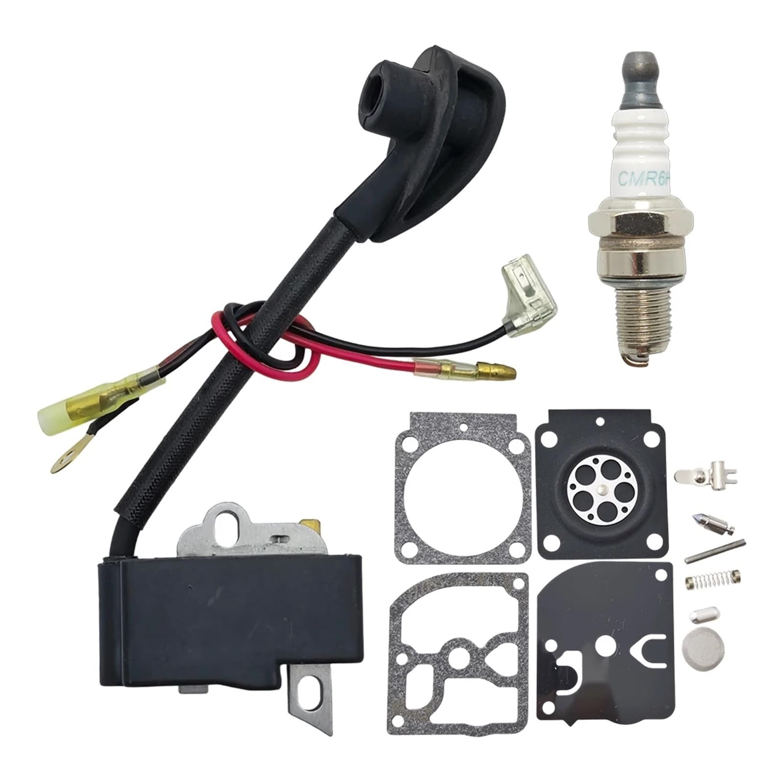 Kit de enchufe y bobina de encendido para desbrozadoras y cortasetos Stihl serie HS