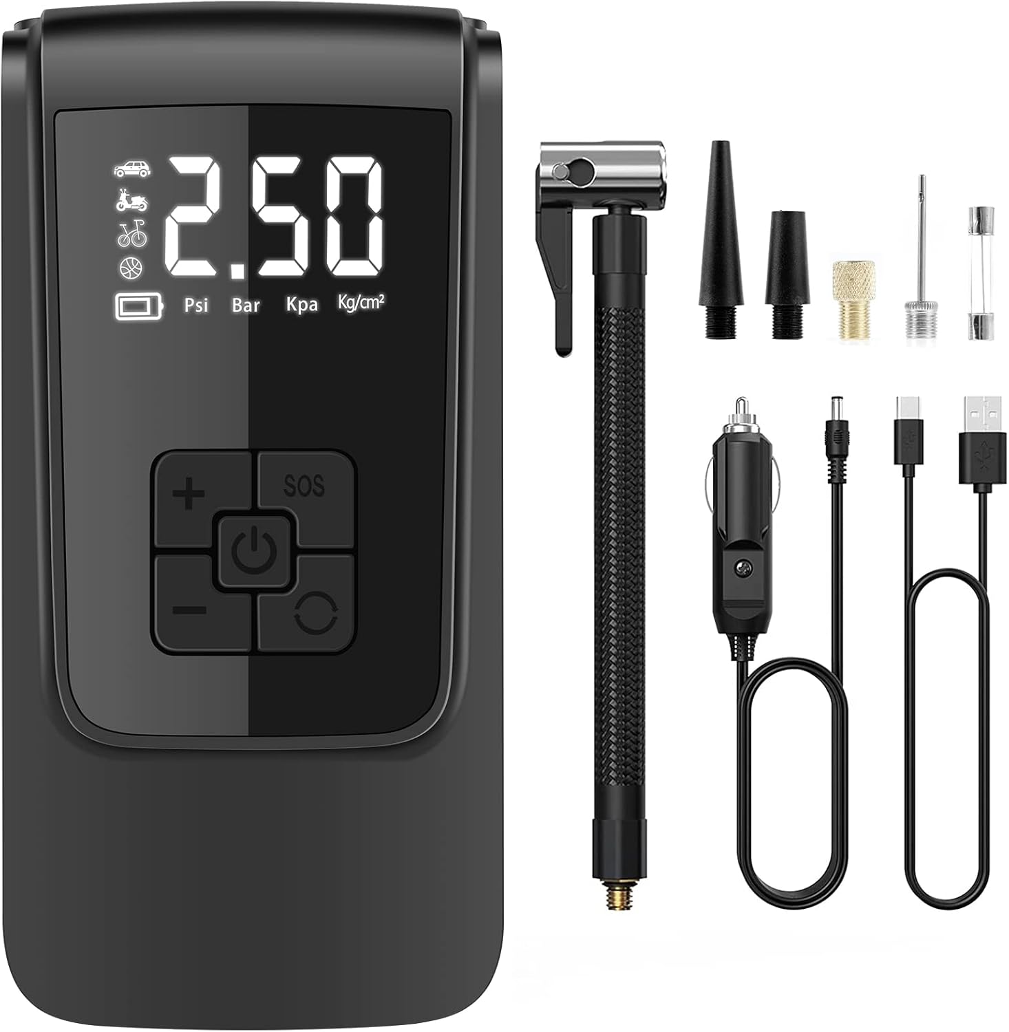 Cordless Tire Inflator 150PSI Portable Electric Air