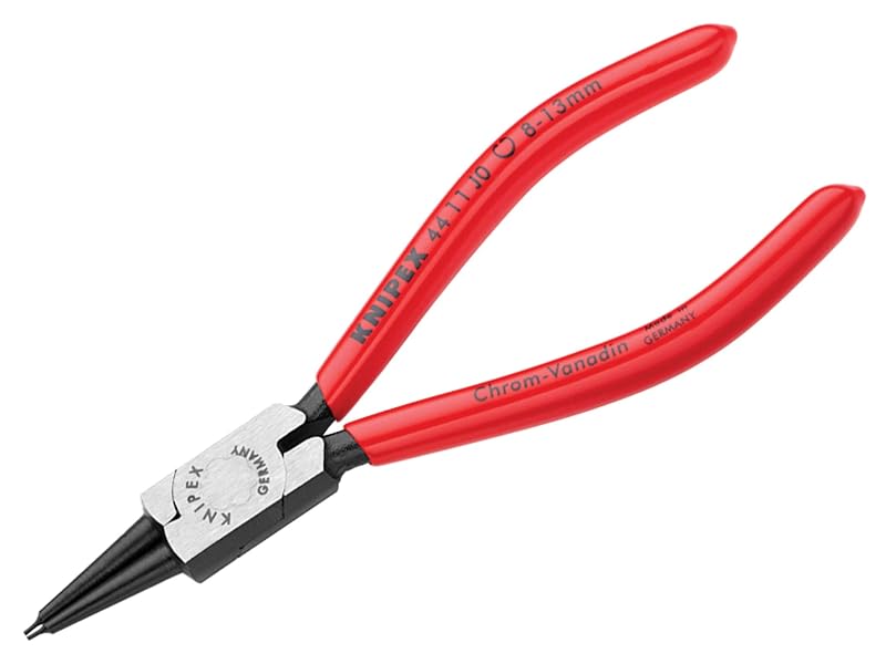 Alicate para Anéis de Retenção Internos KNIPEX 44 11 J0 SB, Pontas Retas, 8–13 mm, 140 mm