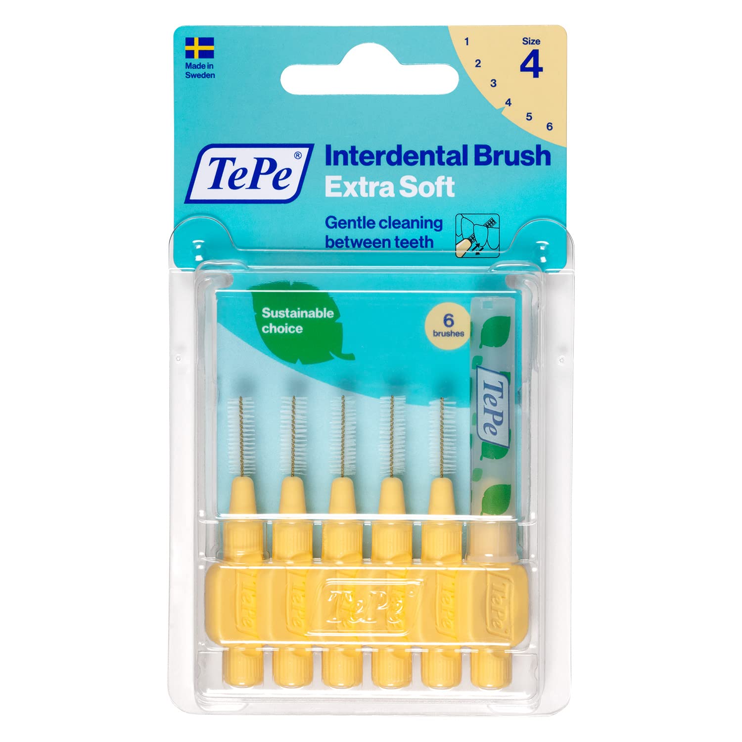 TEPE Blister X-Soft 0.7 MM - SARI Diş Arayüz Fırçası (1x 6 Adet)