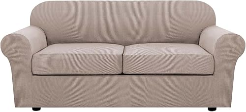 H.VERSAILTEX 3 piezas de fundas de sofá para 2 cojines LoveseatSofá. Fundas de sofá para sala de estar, fundas de muebles (funda de base más 2