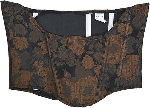 Miniatura 5 de SHOPESSA Corsé con realce para mujer, estilo victoriano, cinturón steampunk, pirata, renacentista, corsé para sobrebusto