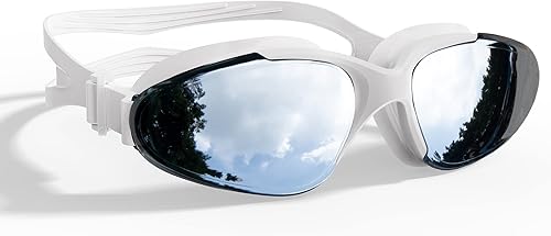 Super Penguin Gafas de natación antivaho para mujeres y hombres adultos protección UV de visión amplia sin fugas