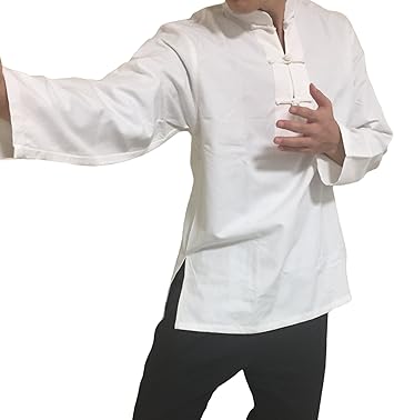 Amazon Co Jp Madrugada 組み合わせて着られる カンフー服 カンフーシャツ 太極拳 少林寺拳法 長拳 拳術 中国武術 道着 R145 服 ファッション小物
