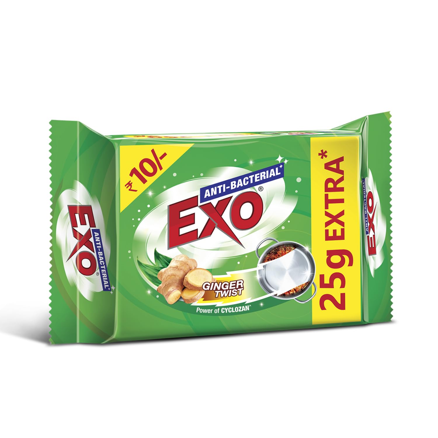 Exo Ginger Dishwash Bar - 120 gm
