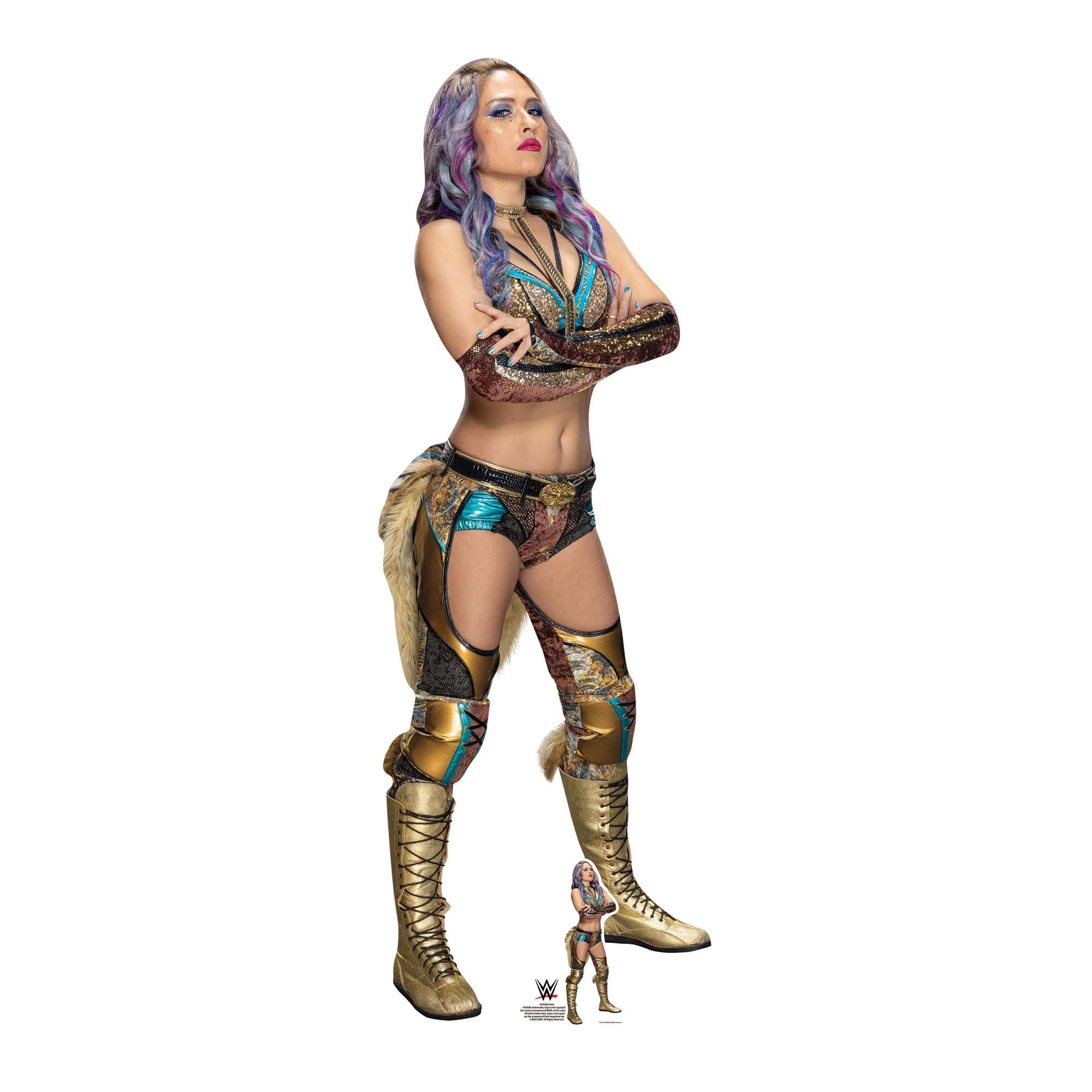 Découpe en carton Giulia WWE pour l'animation de vos soirées et fêtes thématiques