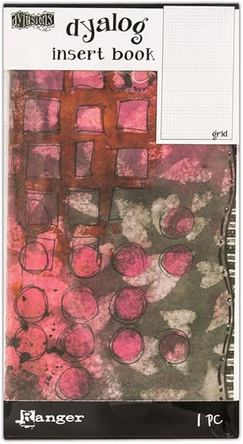 Ranger Dylusions Grid Insert Book, Paper, Multi-Colour, 21.1 x 11.5 x 0.6 cm