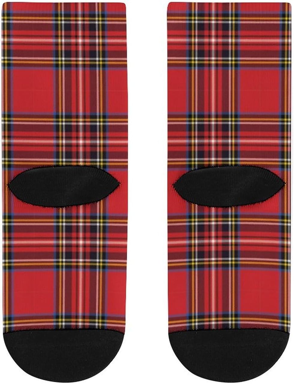 Red Buffalo Plaid Knee High Socks Athletic Long Stockings Sport Casual Crew Tube Sock Boot 30cm