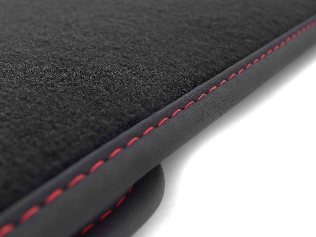 kh Teile Dywaniki pasujące do ID4 ID.4 (wszystkie) Pure Pro GTX Premium welurowe dywaniki wewnętrzne czarne/niebieskie zestaw 4 szt