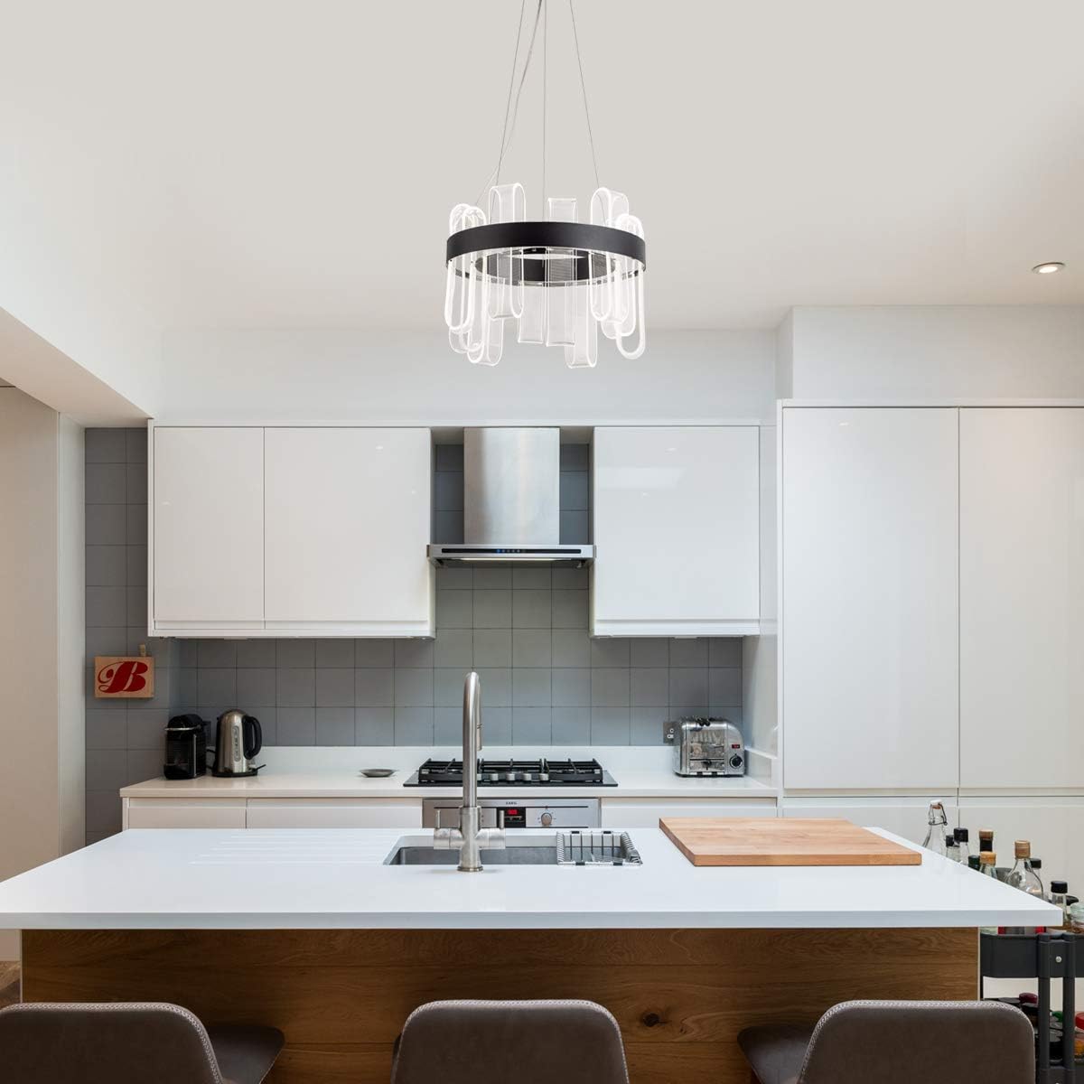 Black Friday - 50% OFF Modern LED Pendant Light, 10-Lights Contemporary Acrylic Ceiling Pendant Lighting Fixture Chandelier for Kitchen Island Living Room Dining Room, 40W 4000K Nature White, Mesh Best Cyber Monday 🔥 Modern LED Pendant Light, 10-Lights Contemporary Acrylic Ceiling Pendant Lighting Fixture Chandelier for Kitchen Island Living Room Dining Room, 40W 4000K Nature White, Mesh