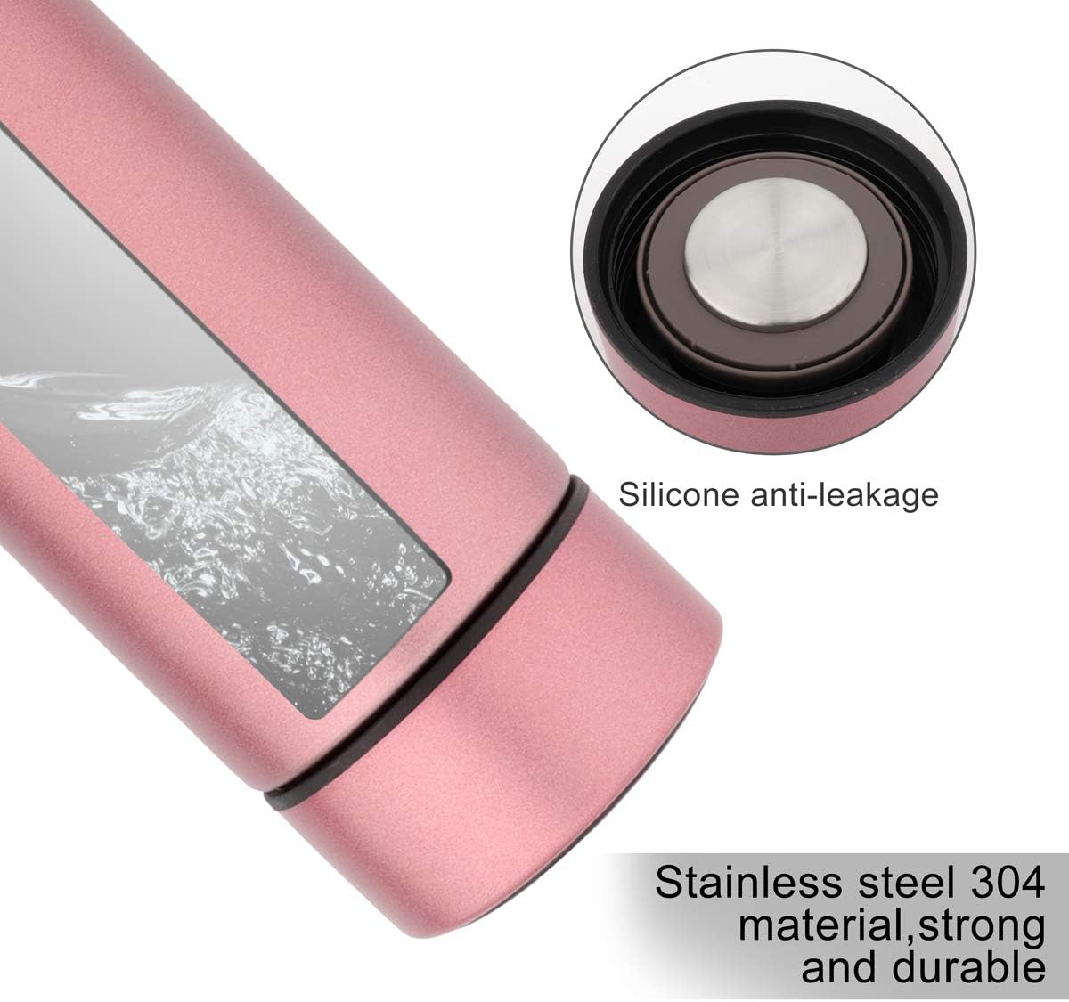 QiCheng&LYS 500ML Travel Mug with Temperature Display 304 Stainless Steel - Image 4