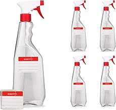 Octopus 5 x 750 ml PET Spray Bottles, Spray Bottles with Spray Gun, Empty Atomiser with Adjustable Spray Nozzle (Jet / Spray), Spray Bottle e.g. for Plants/Flowers, Cleaning, Workshop
