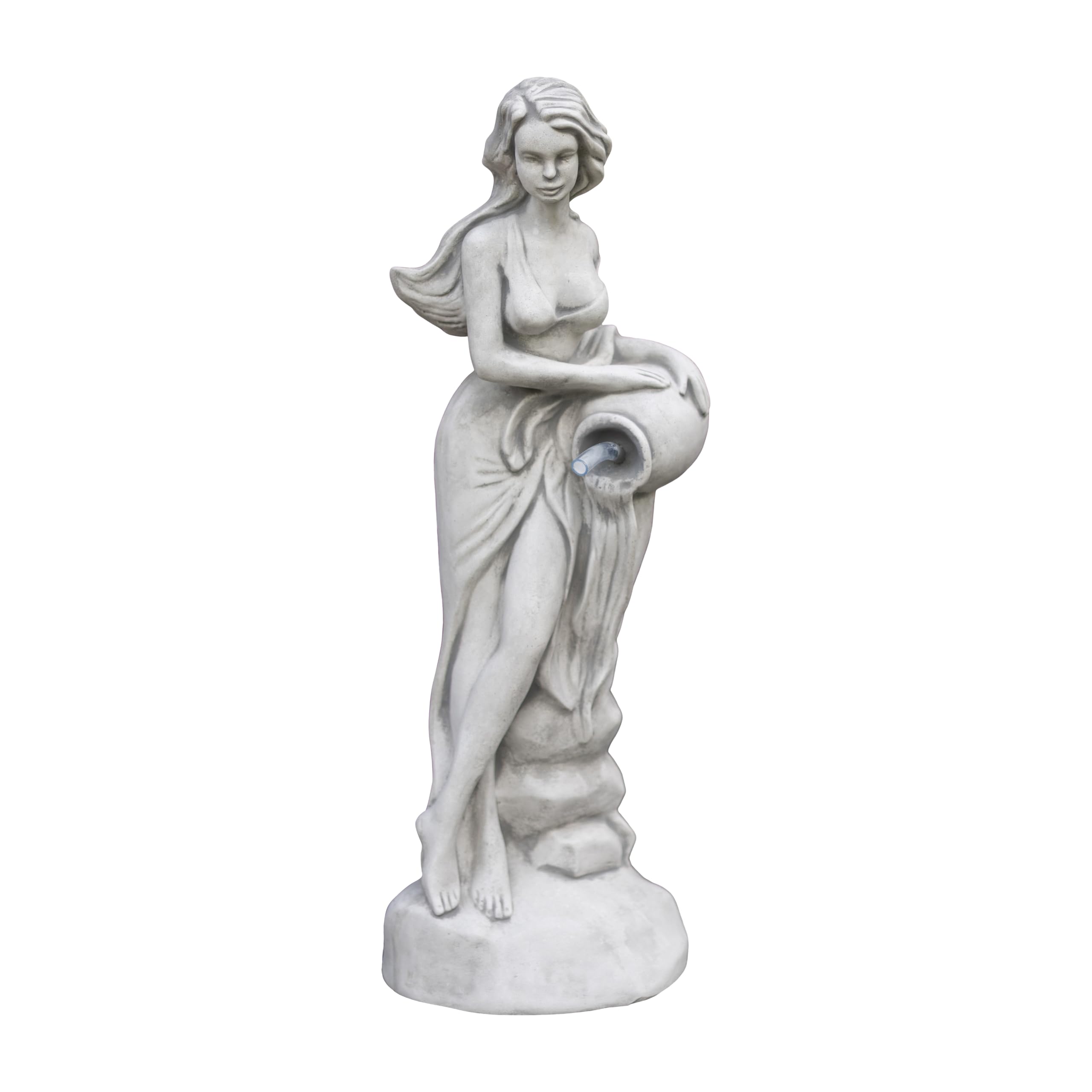 Statue Vénus en pierre pour fontaine de jardin et terrasse relaxante 19 kg
