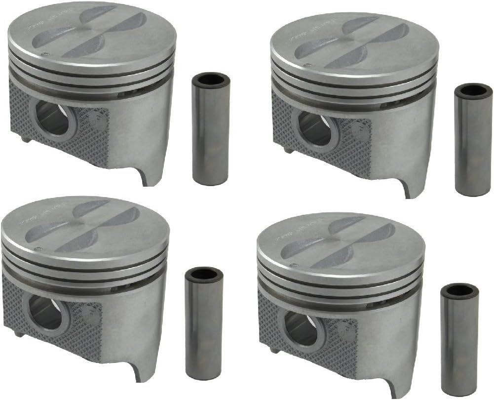 Pistons & Rings Kit. compatible with Mercury Mercruiser 120hp Chevy Marine 2.5 2.5L 153. Click on over size needed before placing in Cart. (STD Bore 3.875")